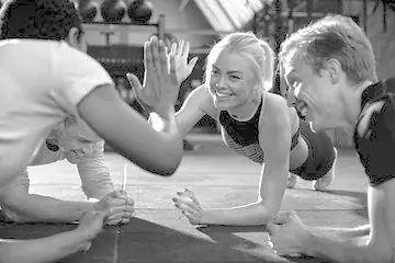 High Five beim Partnertraining